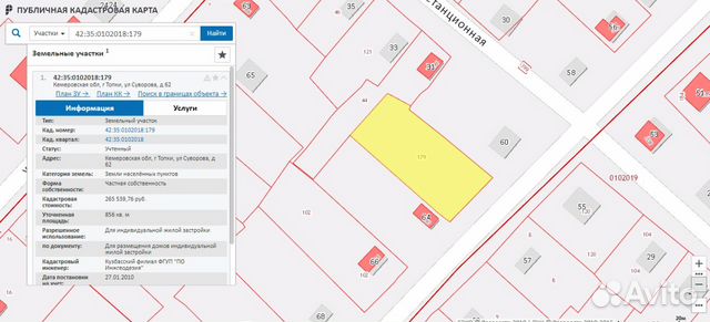 Публичная кадастровая карта топкинского района кемеровской области