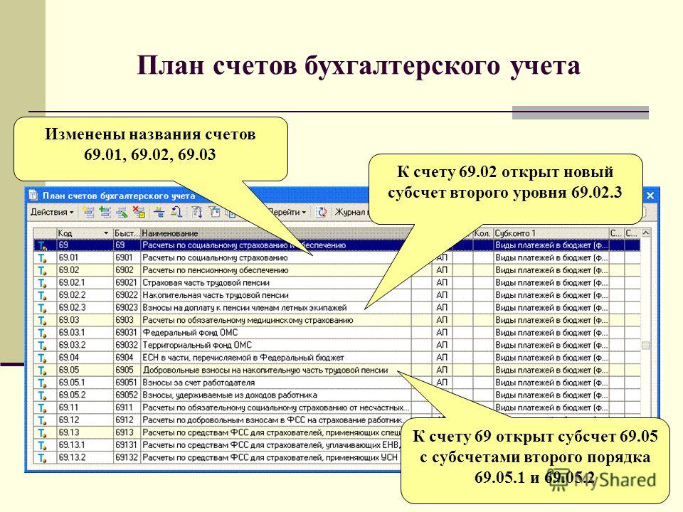 Какие счета открыты. План счетов бухгалтерского учета 10 счет. Субсчета 69 счета бухгалтерского учета. План счетов бух учета для 1с. Расшифровка счетов бухгалтерского учета счета 10 в бухгалтерском.