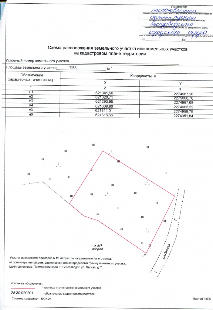 План расположения участка по кадастровому номеру земельного участка