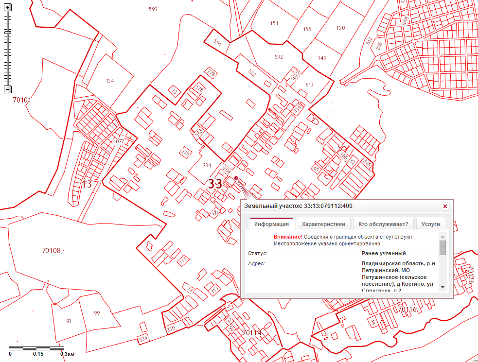 Публичная кадастровая карта владимирской области собинский район