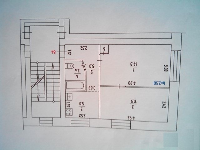 Планировка брежневки 1 комната