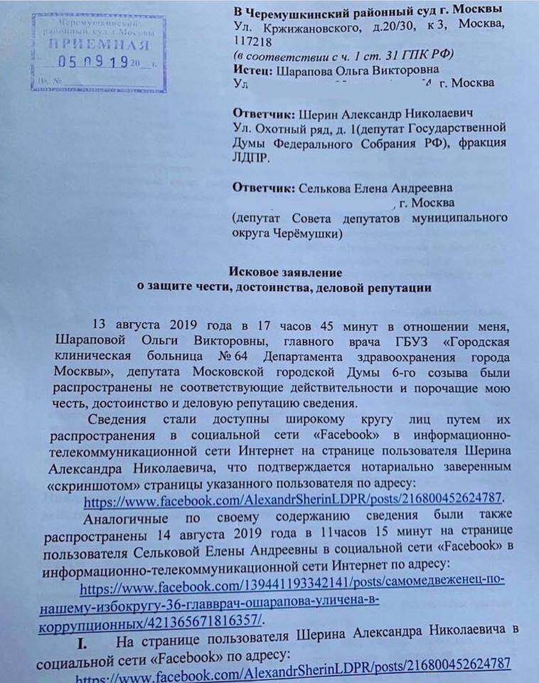 Заявление по клевете в мировой суд образец