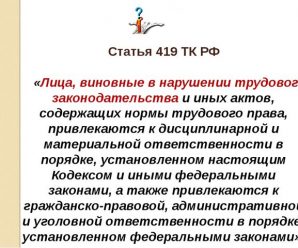 Тк ст 419 – 419. , /