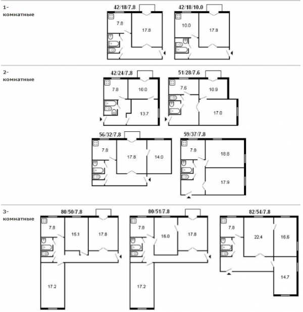 Планировки сталинских квартир 3 комнаты